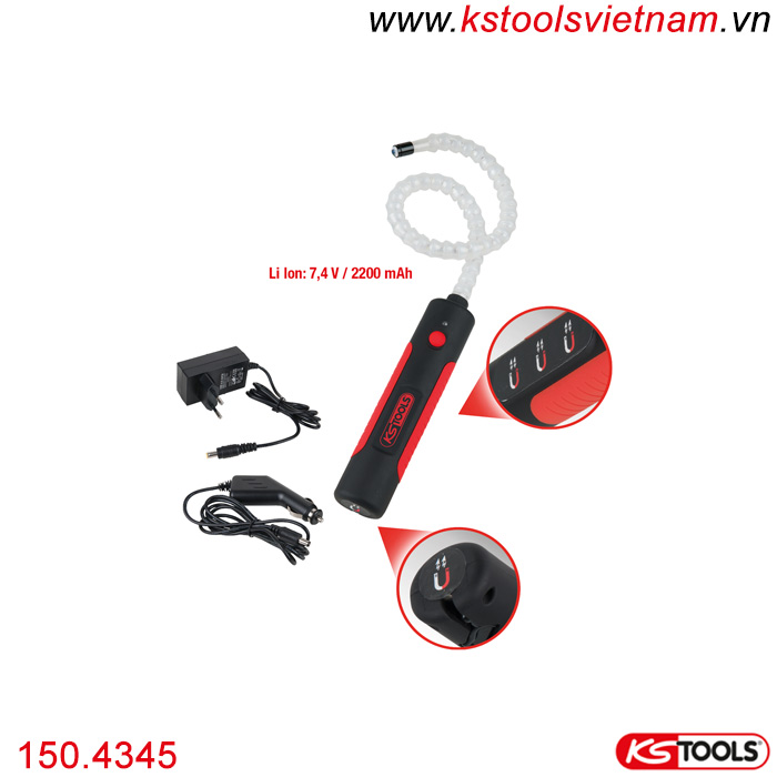 Đèn kiểm tra linh hoạt 400 Lumen KS Tools 150.4345