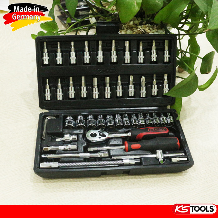 Bộ khẩu tuýp tay vặn 46 chi tiết 918.0646 KS Tools. 