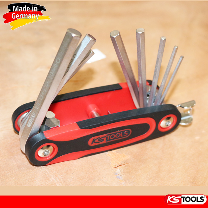 Bộ chìa lục giác 8 chi tiết 158.3540 KS Tools, dải thao tác: 1.5mm-10mm-1