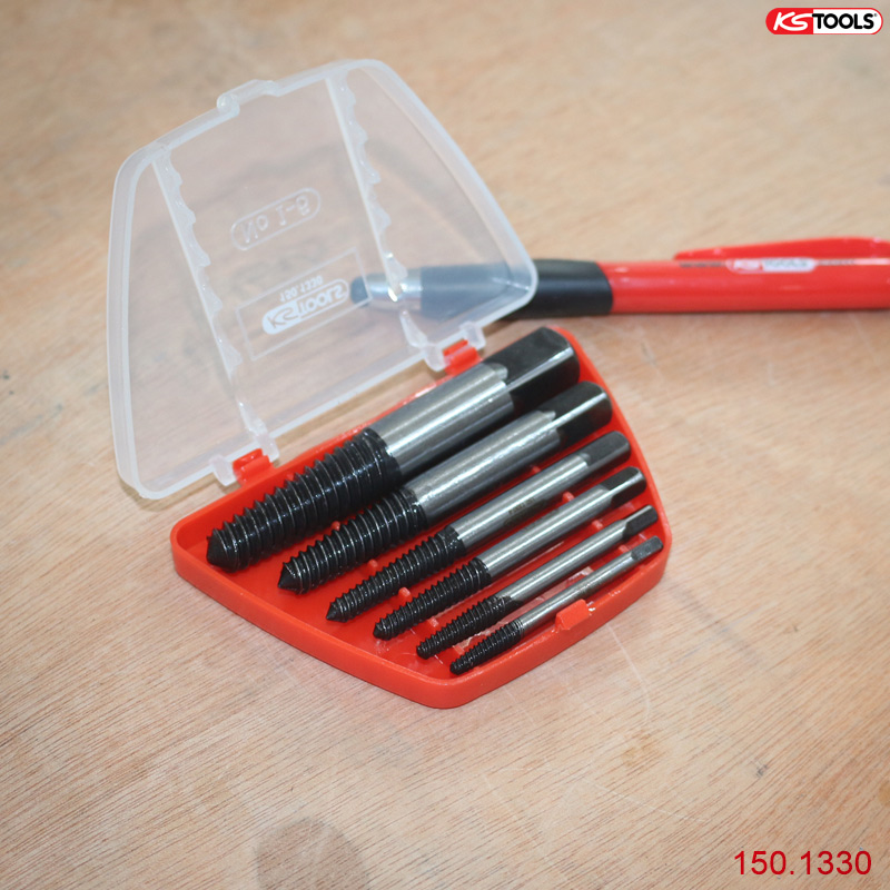 Bộ nhổ bu lông đai ốc gãy M3-M18 KS Tools 150.1330 