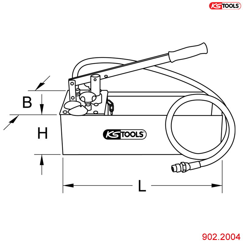 thông số Bơm thử áp Test áp lực nước 20 bar 12 lít 902.2004