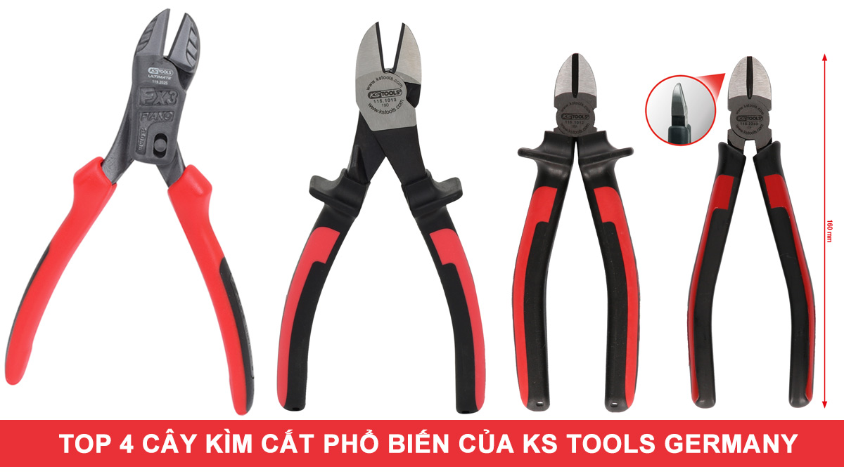 Top 4 cây kìm cắt kỹ thuật của KS Tools Germany| Hàng sẵn có