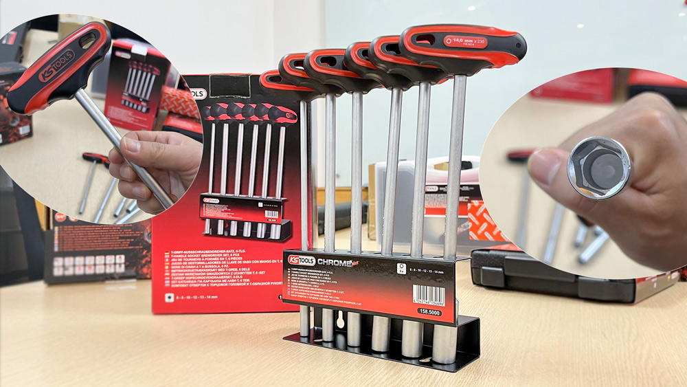 bộ tuýp chữ T KS Tools Germany 6-14 mm 158.5000