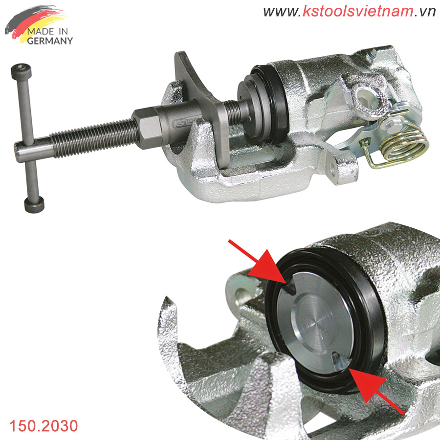 thông số ứng dụng Bộ vam ép piston phanh (thắng) đĩa 30 pcs KS Tools Germany 