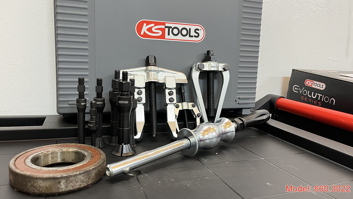 chi tiết Bộ cảo vòng bi đa năng Ø 10‑45 mm gồm 10 pcs KS Tools Germany