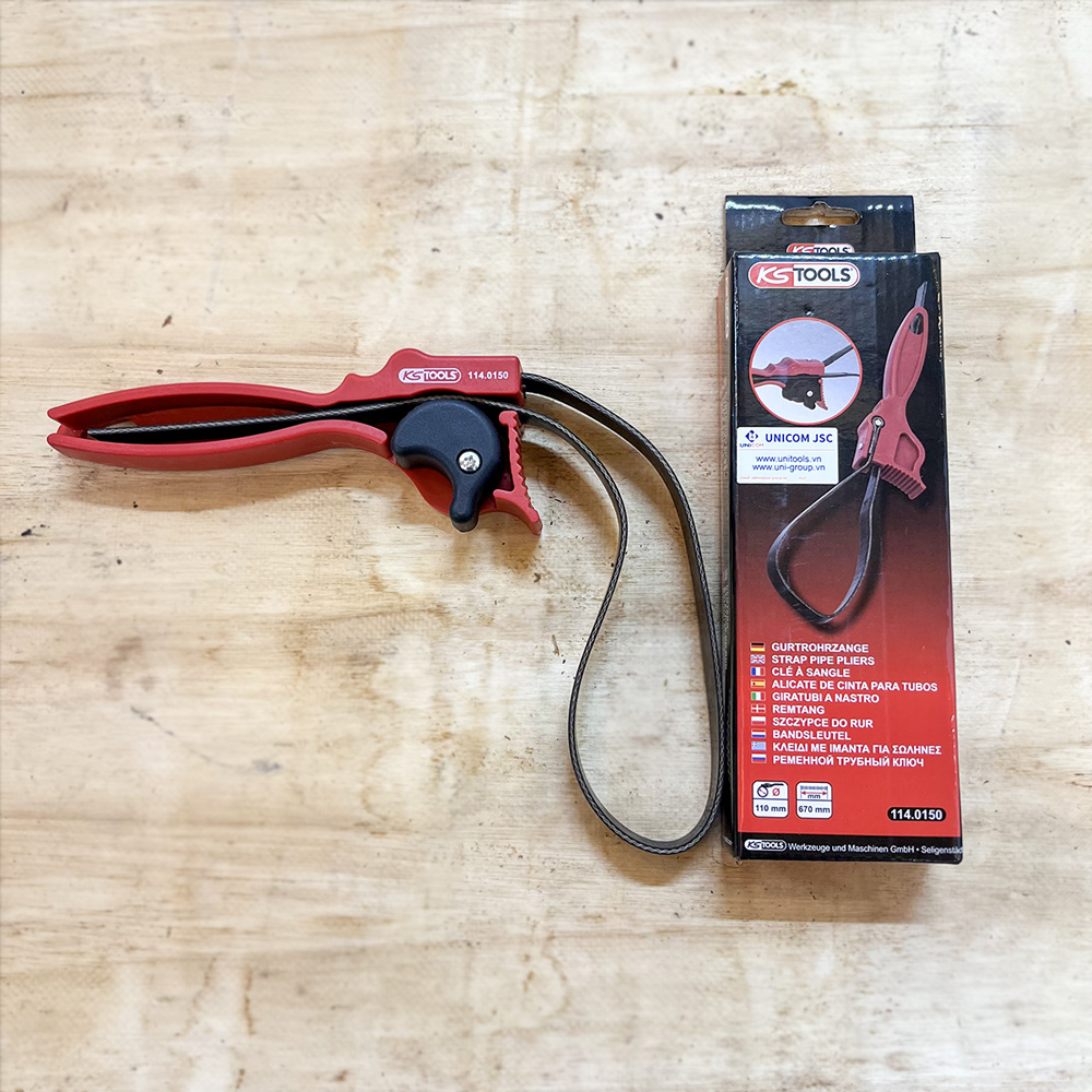 Cờ lê dây đai mỏ lọc dầu fi 110mm 114.0150 KS Tools