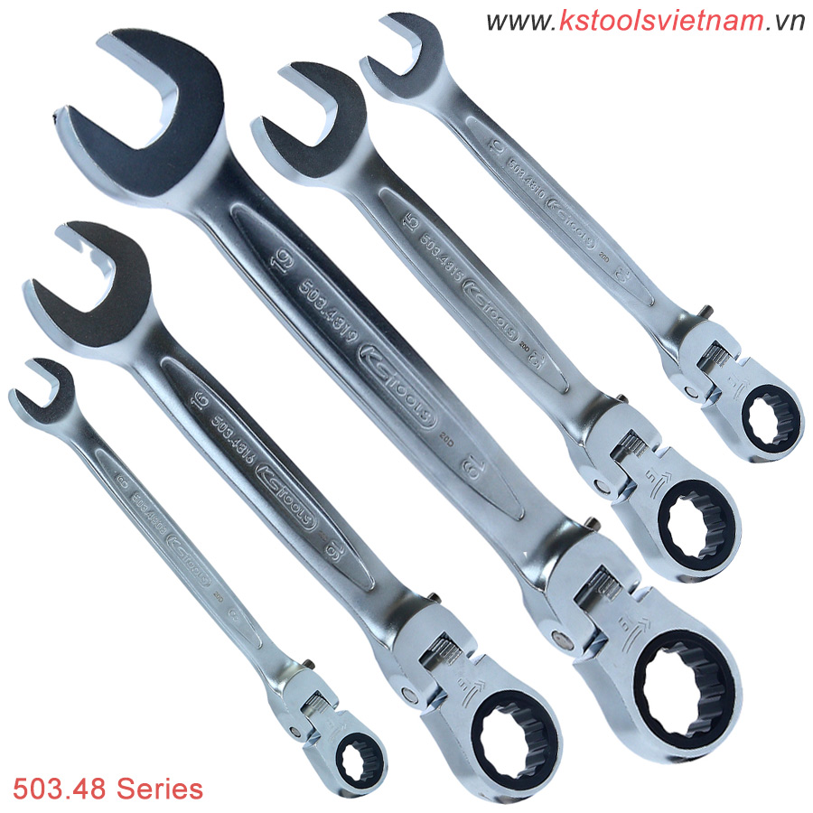 Cờ lê tự động, đầu tròng lắc léo 8-19 mm 503.48 Series KS Tools